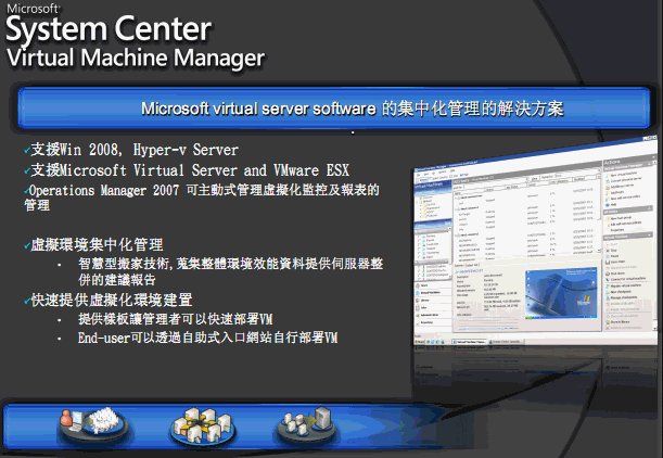 [Microsoft] 微軟 VMM2008 架構速覽