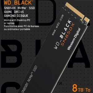 8TB WD_BLACK SN850X SSD 上市