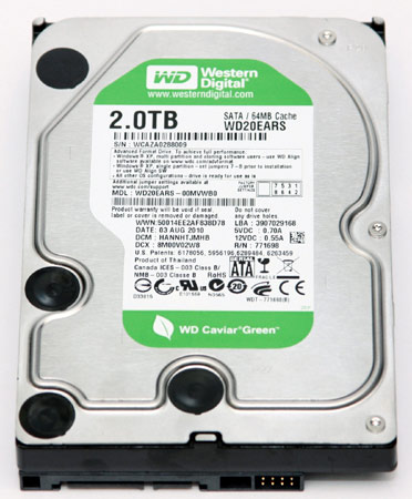 [WD] 兼具省電與效能 WD Caviar 2TB 實測