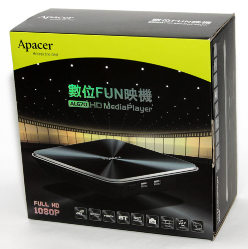 [Apacer] Apacer AL670 網路多媒體播放器評介