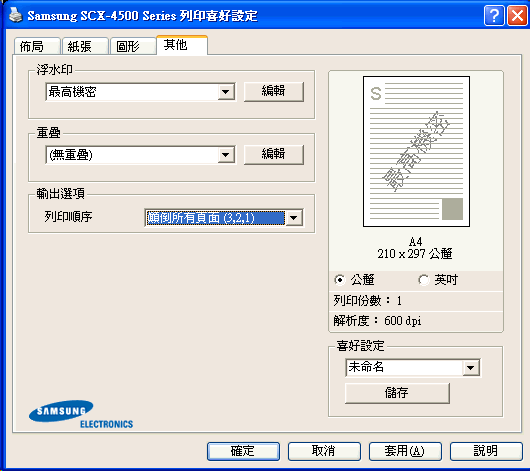 [Samsung] Samsung SCX-4500 評測