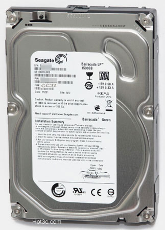 [Seagate] 1.5TB Seagate 綠能環保硬碟實測