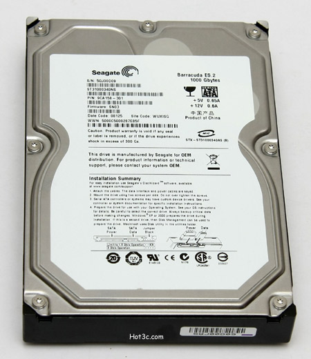 [Seagate] Seagate 1TB ES.2企業硬碟實測