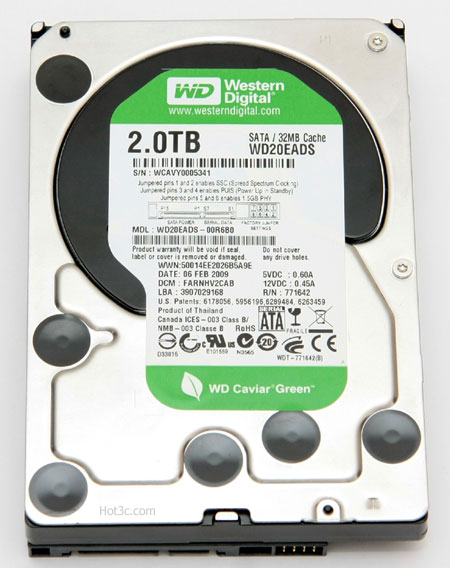 [WD] WD Caviar Green 2TB 硬碟實測